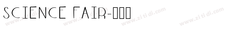 Science Fair字体转换